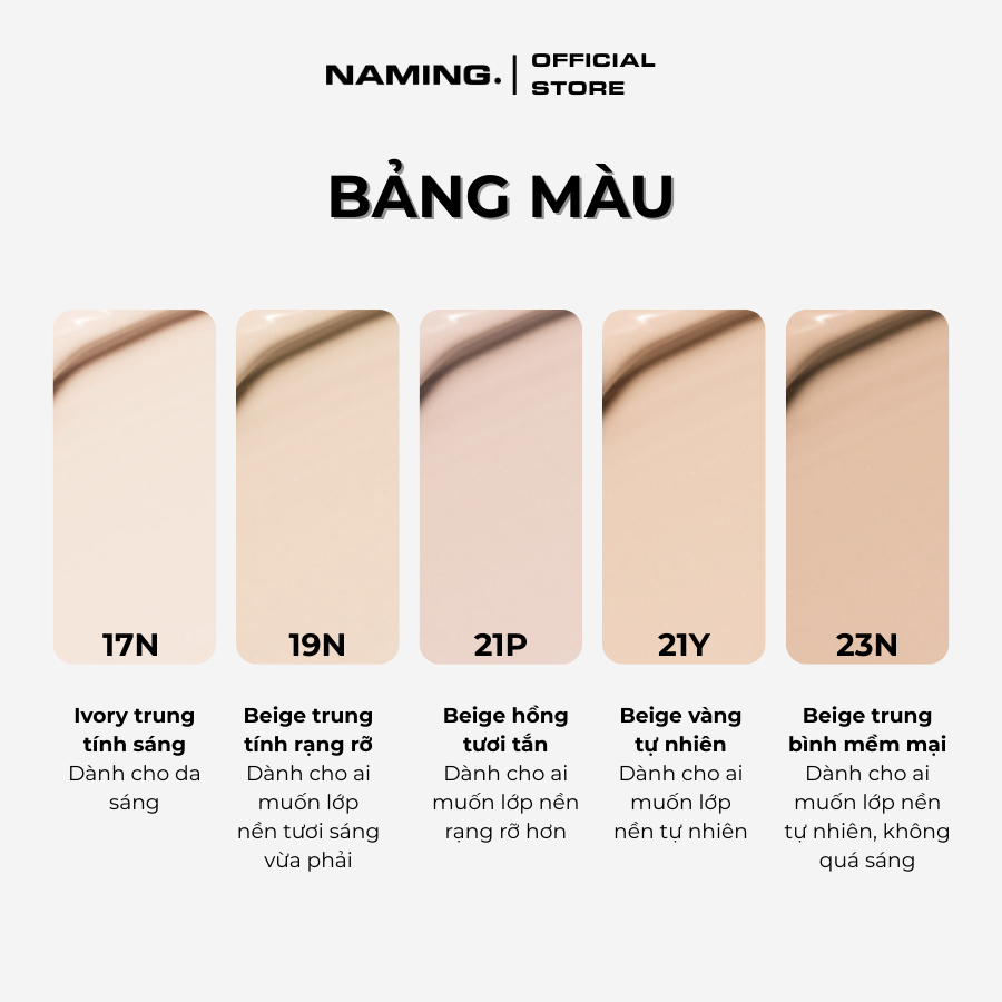 [KO KÈM LÕI REFILL] Phấn nước che phủ cao NAMING Zero Gravity Cover Fit Cushion SPF40 PA++ 12g
