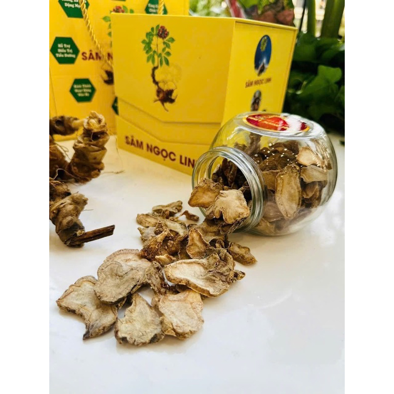 Sâm Ngọc Linh - Sâm Lai Châu sấy khô(Hàng chuẩn sâm ruột vàng loang tím) dược tính cao đậm chất sâm