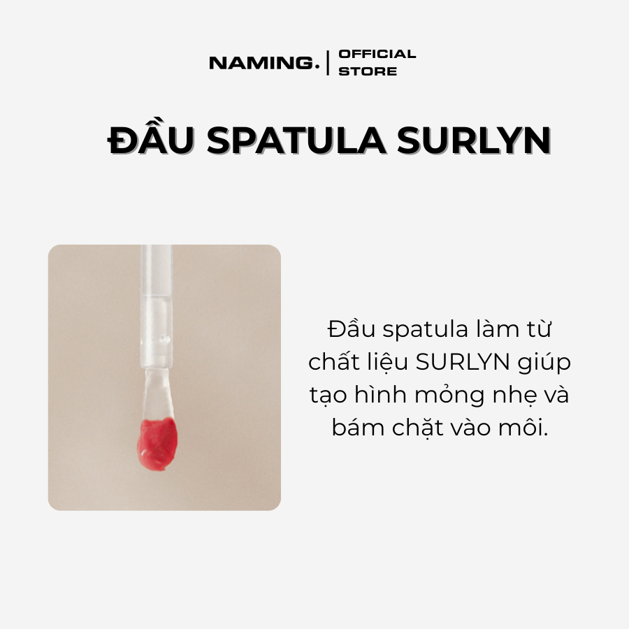 Son tint lì mịn môi NAMING Blurry Heart Lip Tint 4.7g