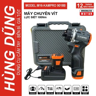 Máy Chuyên Vít Kampro 9018B Động Cơ Không Chổi Than