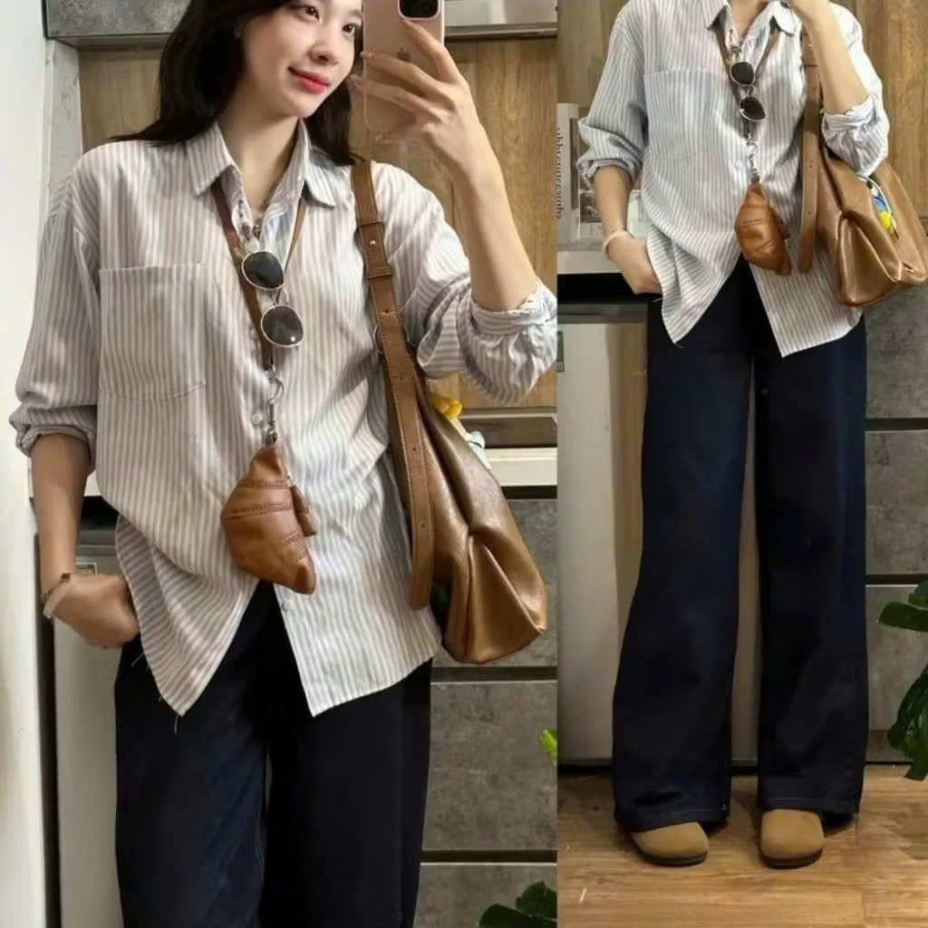 Quần Dài Ống Suông Bigsize Nữ Che Khuyết Điểm ,Quần Jean Ống Rộng Lưng Cao Dễ Phối Đồ  Q533