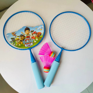 Bộ vợt cầu lông trẻ em cho bé mini tặng kèm 2 quả cầu, đồ chơi vận động phát triển tăng chiều cao rèn phản xạ tập trung