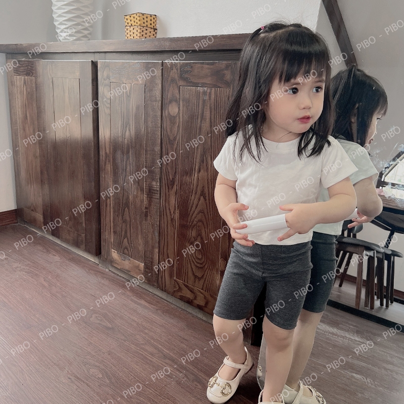 Ảnh Quần Legging Đùi Cho Bé Gái Form Cực Xinh Thời Trang Mùa Hè Biker Thun Ôm- Babyboo - PiBo Store 4
