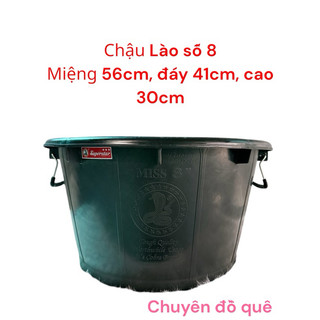 Thau chậu Lào số 8 siêu bền khuyễn mãi tặng 2 túi ngâm mông dưỡng sinh