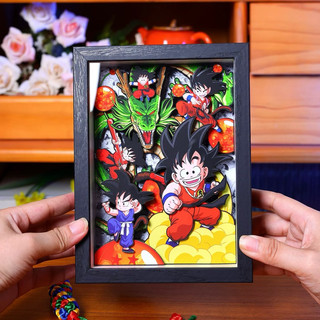 Tranh 3D Dragonball ép kính