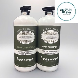 BỘ GỘI XÃ PHỤC HỒI TÓC CHO SALON SPA BIOTIN BEESWEET 2000ML