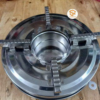 Bếp Cồn Inox Longcook Mini Du Lịch Tiện Lợi - Bếp cồn lẩu nướng nhỏ gọn dễ dàng mang đi dã ngoại Cam Homeware