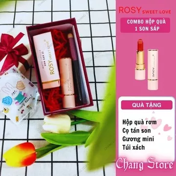 Hộp quà Son Sáp Lì Rosy son không chì quà tặng dễ thương an toàn mẹ bầu