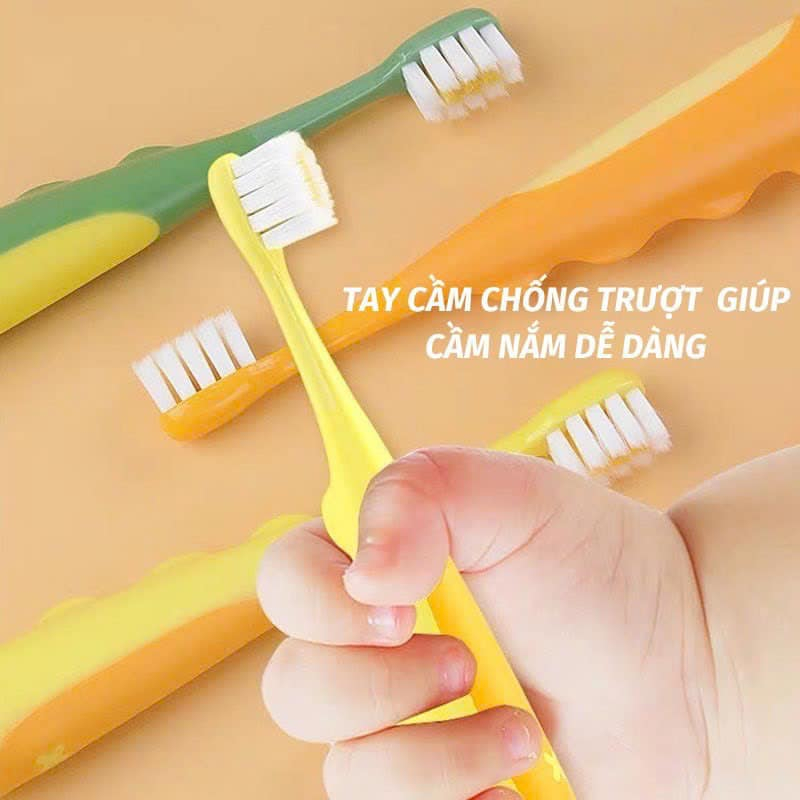 VỈ 2 BÀN CHẢI ĐÁNH RĂNG KHỦNG LONG LÔNG SIÊU MỀM, ÊM LỢI CHO BÉ