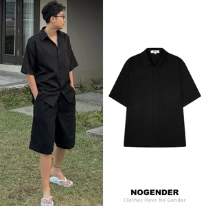 BLACK SHIRT | ÁO SƠ MI ĐEN TAY NGẮN