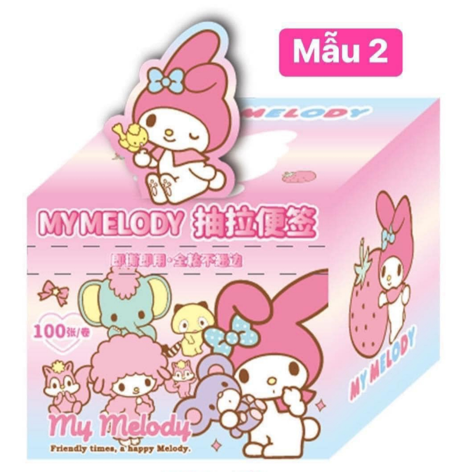 CUỘN 100 NHÃN VỞ, DECAL, GIẤY NOTE HÌNH KURUMI SIÊU XINH CHO BÉ