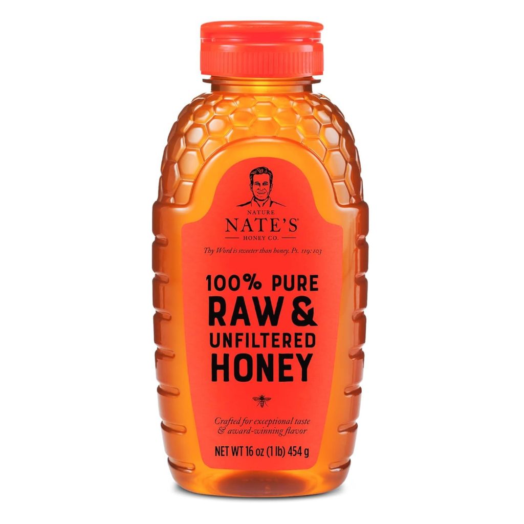 Naturz Beez Raw Eucalyptus Blossom Honey – 1LB (454g), 100% Pure USA Honey, Glass Jar