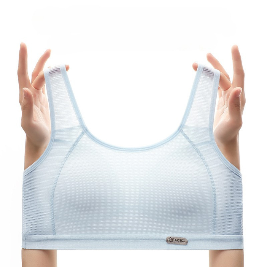 áo lót học sinh cấp 3 cấp 2, áo ngưc học sinh (bra) đệm liền dạng lưới size từ 25-75kg mã 2206