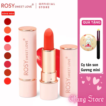 Son Sáp Lì Sweet Love Rosy Son sáp lỳ siêu mịn mềm môi bền màu trang điểm tôn da lên màu chuẩn CHANGSTORE