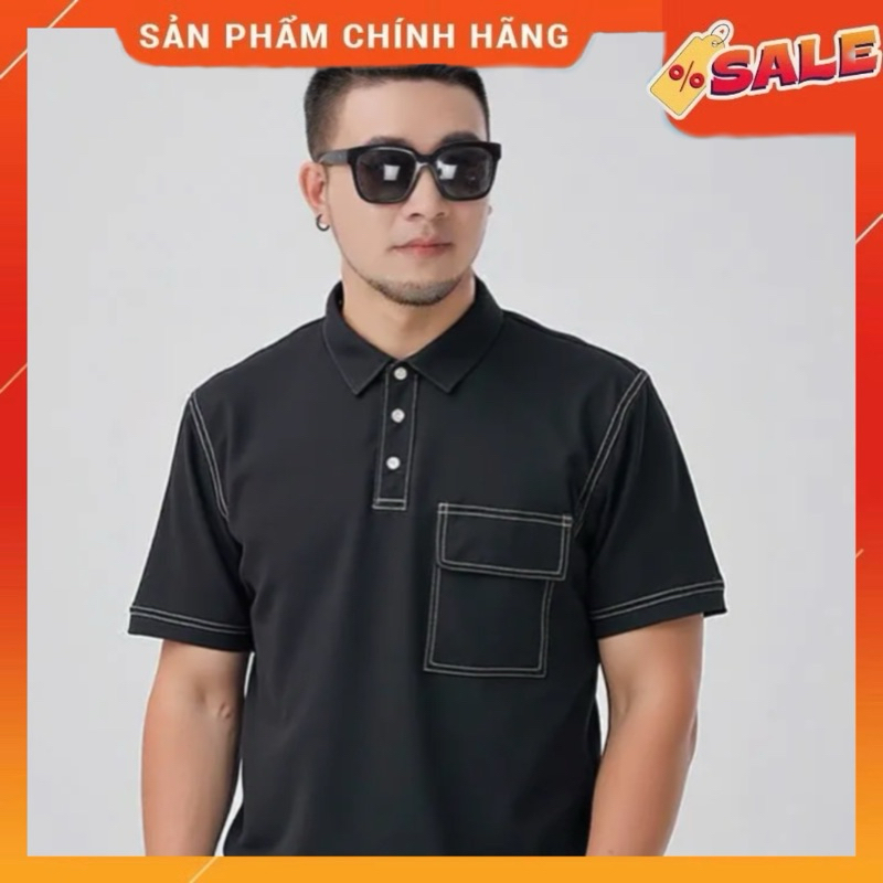 Áo polo nam bigsize 80-120Kg cổ bẻ có túi, viền chỉ viền cotton xuất xịn, form cá sấu, chống nhăn