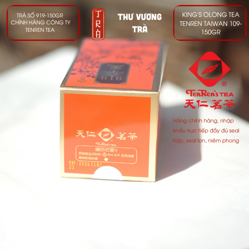 Trà Vương Tenren, King's Oolong Tea 919,chính hãng bao gồm hộp và hủ, khối lượng 150gr,300gr