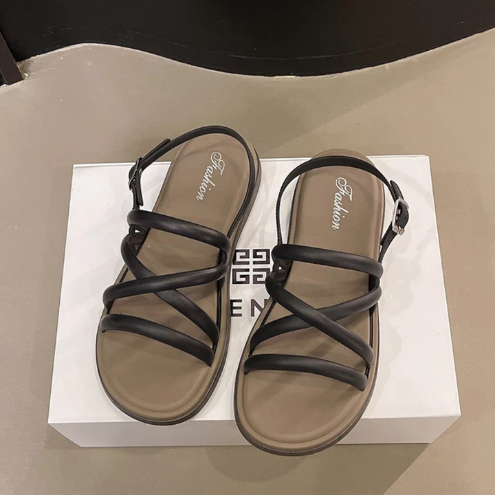 Sandal quai hậu nữ cao su quai khóa, sandal chiến binh chống nước, chống trơn N3