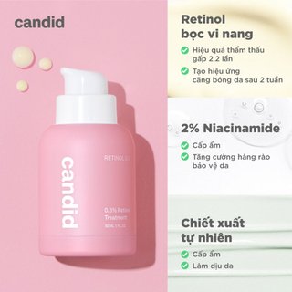 Kem Retinol Candid Chống Lão Hóa Candid Retinol 0.5/1.0% Treatment 30ml