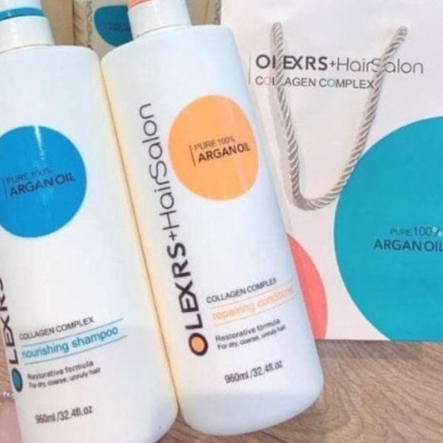 Gội Xả Olexrs Argan Oil Collagen Hair Salon 500ml
