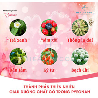 [Hộp 5 Gói] Dầu Gội Phủ Bạc Thảo Dược Pyeonan Hàn Quốc 30g – Nhuộm Tóc Nhanh, Không Hại Da Đầu