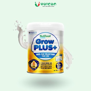 Sữa bột Nutifood Grow Plus+ Vàng (Sữa non) Tăng cường hệ miễn dịch cho bé Lon 800g