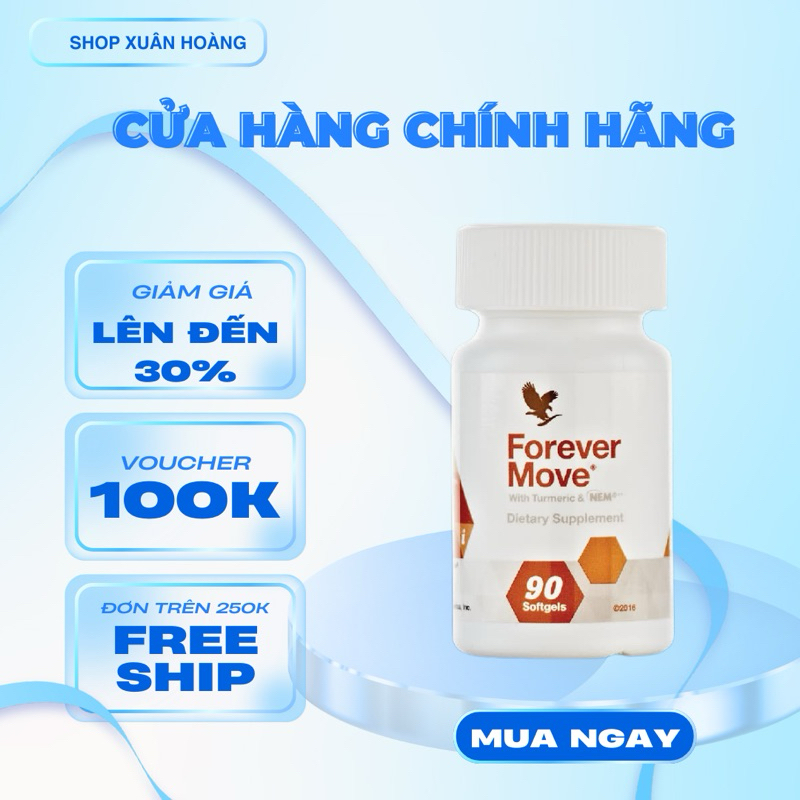 Hỗ Trợ Xương Khớp 551Flp Lô Hội – Forever Move – Giảm Đau Nhức, Tăng Cường Vận Động – 90 Viên