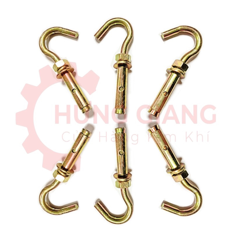 10 Nở Móc Sắt 6mm 8mm 10mm Tắc Kê Móc Sắt