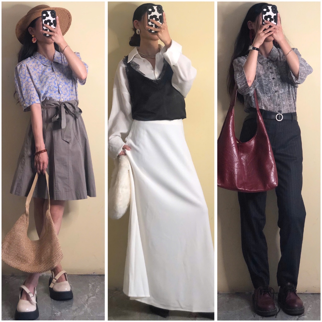 [Demo ảnh bìa / APRIL6 CLOTHING] Set đầm váy vintage phong cách cổ điển dáng dài, tiểu thư đồng quê 2hand