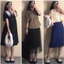 Set đầm váy vintage phong cách cổ điển dáng dài, tiểu thư đồng quê 2hand