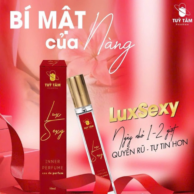 Nước hoa vùng kín Lux Inner Perfume lưu hương lâu giúp khử mùi hiệu quả của Tuỳ Tâm pharma dung tích 10ml.