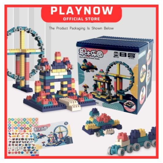 SOCCON Đồ chơi giáo dục: bộ lắp ráp 520 chi tiết (Building Block Park ...