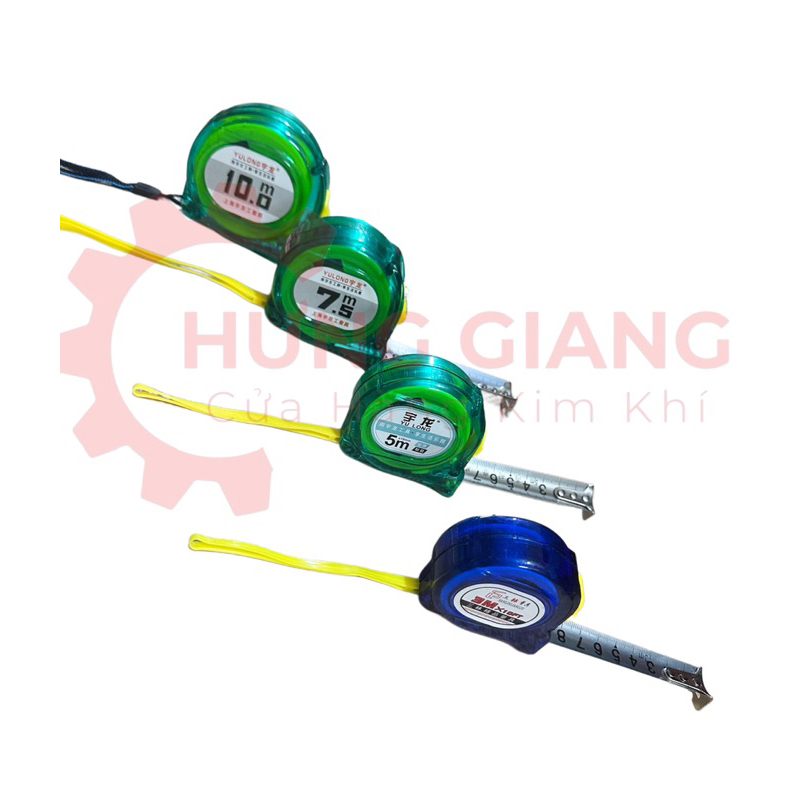 Thước Mét, Thước Cuộn 3m 5m 7m 10m Trong Suốt Thước Inox Hưng Giang