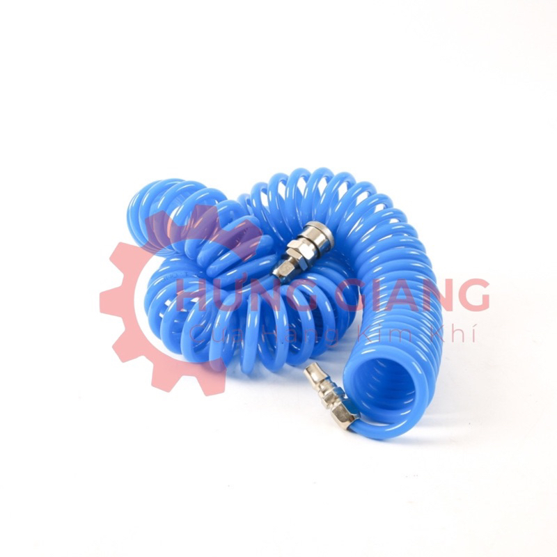 Dây Xoắn Khí Nén Dây PU Loại Chuẩn 3M 6M 9M 12M 15Mét phi8 phi10