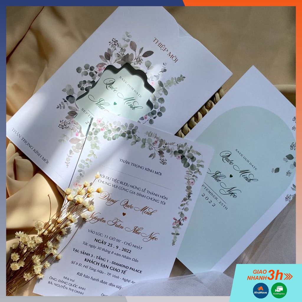 THIỆP CƯỚI PHONG BÌ RÚT - TPF 12 | Shopee Việt Nam