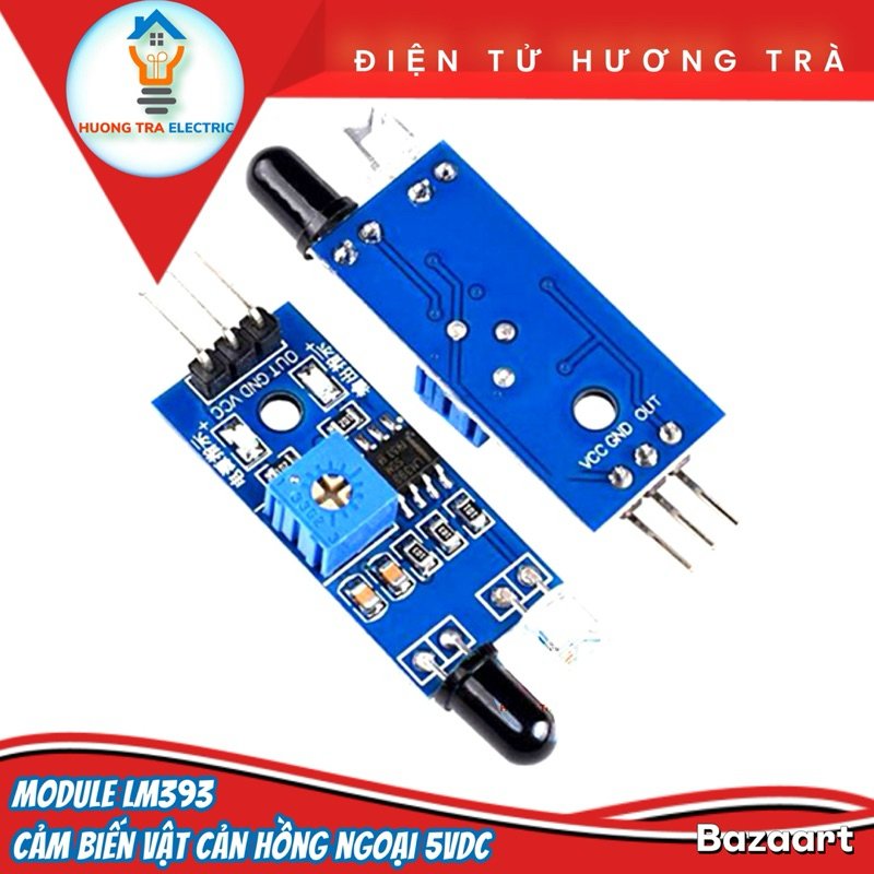 Module Cảm Biến Hồng Ngoại LM393 - Dò Đường Tránh Vật Cản