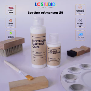 Leather Primer Sơn Lót, Pha Loãng Sơn Phục Hồi Dành Cho Đồ Da, Sofa, Nội Thất Ô Tô, Giày Dép, Túi Xách, LC Studio