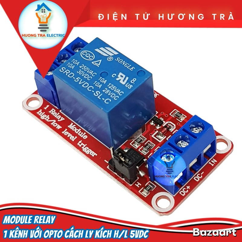 Module relay 5V 1 kênh có cách ly quang