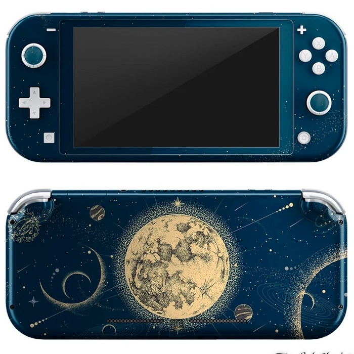 Skin decal dán Nintendo Switch Lite mẫu Mặt trăng (đã cắt sẵn, dễ dán)