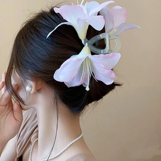 Kẹp Tóc Cá Mập Kẹp Tóc Hoa Ly Ngọt Ngào Phụ Kiện Đi Biển Du Lịch