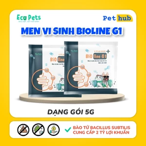 Men Vi Sinh BIOLINE G1 ECOPETS Giảm Tiêu Chảy, Táo Bón, Biếng Ăn, Khử Mùi Hôi Phân Mèo