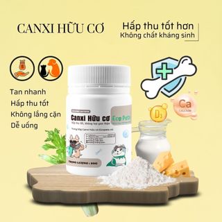 Canxi hữu cơ Ecopets - Bổ Sung Canxi, Hỗ Trợ Chắc Khỏe Xương Cho Chó Mèo