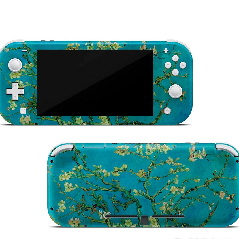 Skin decal dán Nintendo Switch Lite mẫu Almond Blossoms By Van Gogh (đã cắt sẵn, dễ dán)