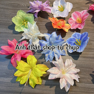 Kẹp tóc hoa ly kẹp tóc mỏ vịt hoa đi biển du lịch phụ kiện tóc nữ