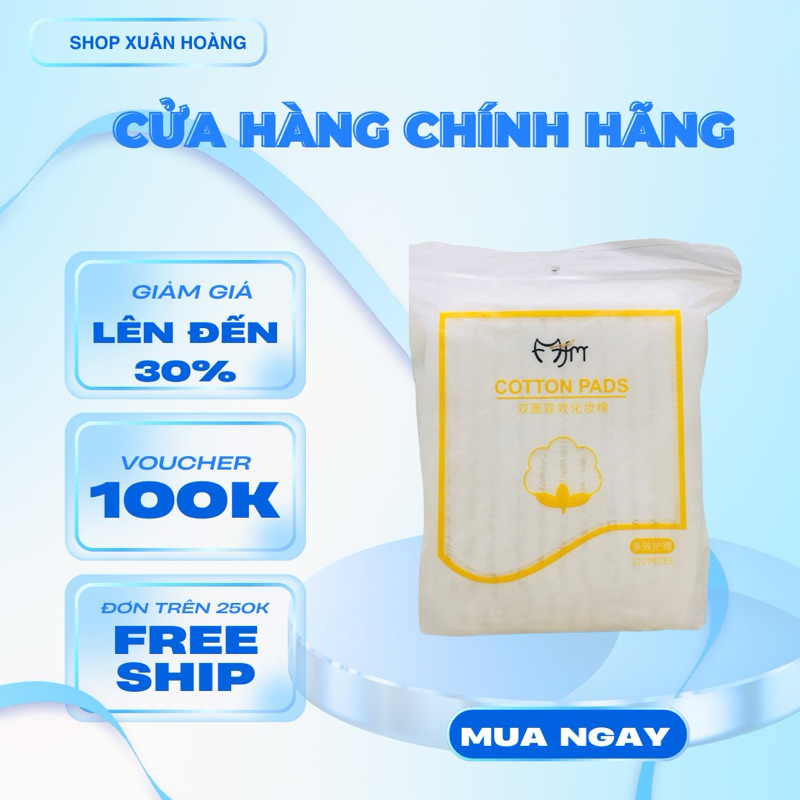 [ CHÍNH HÃNG] Bông tẩy trang 222 miếng - cotton pads