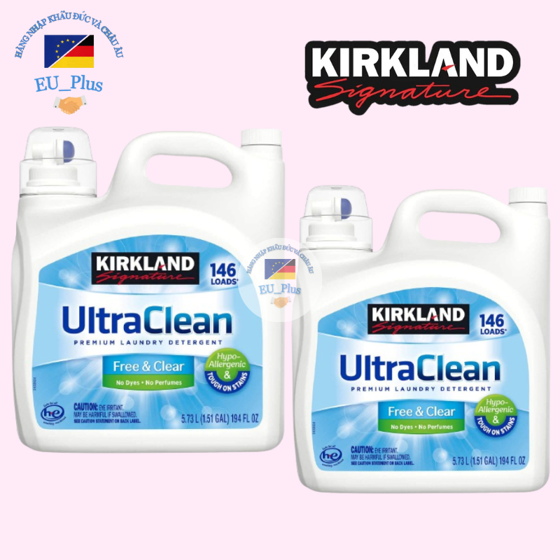 Nước Giặt Kirkland Signature Ultra Clean Free & Clear HE Liquid Laundry ...