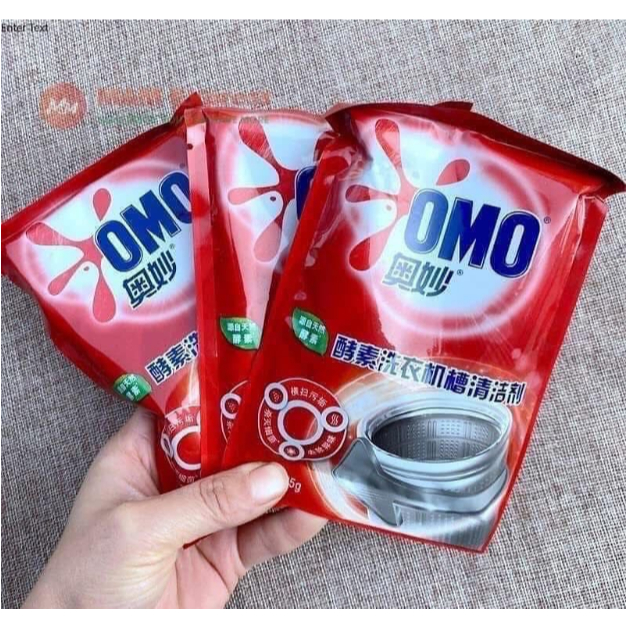Hộp 3 gói bột vệ sinh lồng giặt OMO