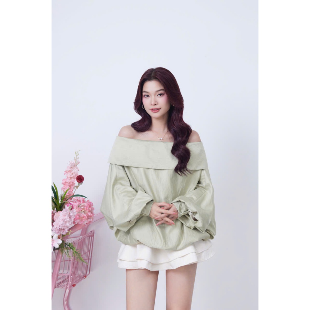 Ảnh Chân Váy Nữ Xếp Li Hai Tầng Cạp Trễ Bánh Bèo - MISTEN SKIRT - GOÛT DE JUN 2