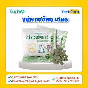 Viên Dưỡng Lông Cho Chó Mèo Ecopets - Hỗ Trợ Cải Thiện Tình Trạng Rụng Lông, Dưỡng Lông Sáng Bóng