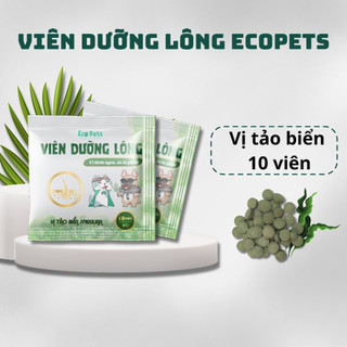 Viên Dưỡng Lông Cho Chó Mèo Ecopets - Hỗ Trợ Cải Thiện Tình Trạng Rụng Lông, Dưỡng Lông Sáng Bóng
