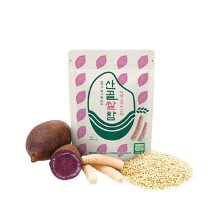 Bánh gạo hữu cơ Ecomom /Bánh gạo lứt hữu cơ hình que Ecomom Hàn Quốc